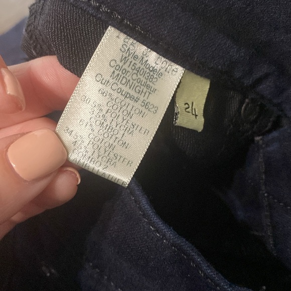 Rag & Bone Womens Jeans | Grey Navy Tuxedo Striped Skinny Size 24 - Picture 4 of 13